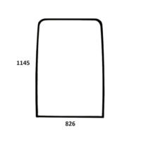 Obrázek produktu Hitachi ZX110 ZX130 ZX160 ZX180 ZX200LC ZX210 ZX225USLC ZX230 přední horní sklo