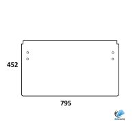 Obrázek produktu CAT 301.7D 302.2D 302.4D přední dolní sklo čiré