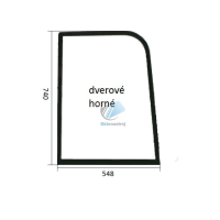 Obrázek produktu Cat 301.5 – 304.5 série 2 dveřní horní sklo čiré