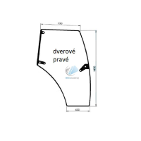 Obrázek produktu Deutz-Fahr Agrotron K COM3 Profiline dveřní pravé sklo