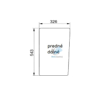 Obrázek produktu Case 580ST 590ST 695ST 695SR přední dolní sklo
