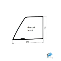 Obrázek produktu Cat TH220B – TH580B dveřní horní sklo čiré