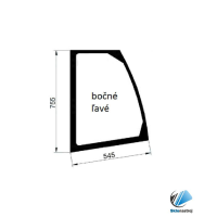 Obrázek produktu Cat TH220B – TH580B boční levé sklo čiré
