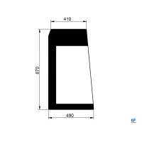 Obrázek produktu Komatsu PC30MR-3 PC35MR-3 PC45MR-3 PC5 boční levé sklo