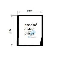 Obrázek produktu Claas Axos 310,320,330,340 přední dolní pravé sklo