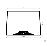 Obrázek produktu New Holland TD5.65 TD5.75 TD5.85 TD5.95. TD5.115 přední sklo