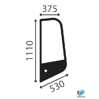 Obrázek produktu KUBOTA U27-4 boční levé sklo
