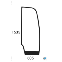 Obrázek produktu CAT 301.7D 302.2D 302.4D boční pravé přední celé čiré sklo