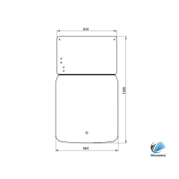 Obrázek produktu Merlo P25.6 P28.8 P32.6 P34.10 P34.7 P36.10 P36.7 P37.12 přední sklo gumový spoj
